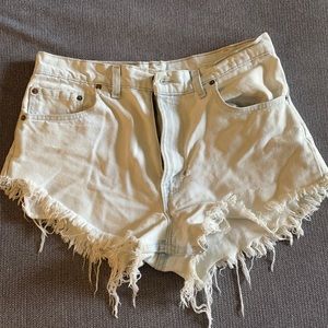 Vintage Distressed Denim Cutoff Shorts